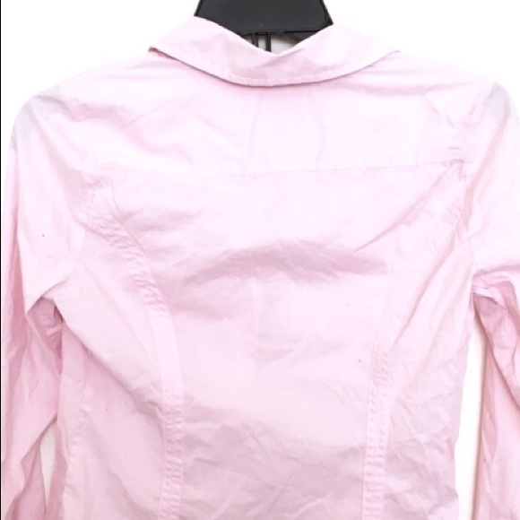 EXPRESS Pink Fitted Button Down Shirt Size Small - Picture 6 of 9